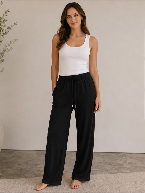 knix Other - Knix Black Modal Blend Lounge Pants Size Medium Soft Wide Leg Pajama Pants